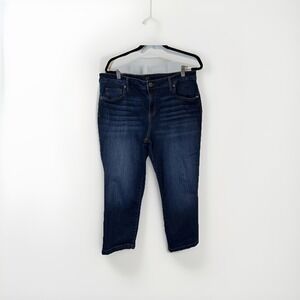 KUT from the Kloth Jeans Womens‎ Size 16 Blue Denim Crop Straight Leg